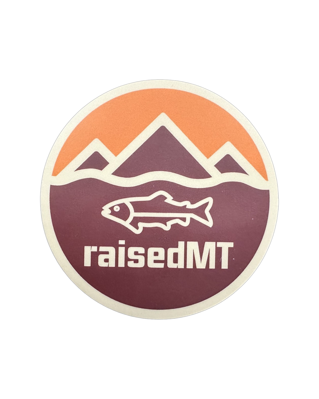 raisedMT Fly Fishing Trout Sticker 3